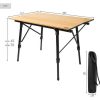 MESA CAMPING PLEGABLE ALUMINIO GLAMPING SABANA AKTIVE 90X57XH45/70CM - Image 6