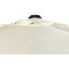 PARASOL 300X300 CM CON CHIMENEA Y MÁSTIL DE ALUMINIO 4,8 CM COLOR CREMA - Image 2