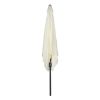 PARASOL 300X300 CM CON CHIMENEA Y MÁSTIL DE ALUMINIO 4,8 CM COLOR CREMA - Image 6
