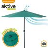 PARASOL 300 CM CON CHIMENEA Y MÁSTIL DE ALUMINIO 4,8 CM COLOR VERDE - Image 3