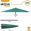 PARASOL 300 CM CON CHIMENEA Y MÁSTIL DE ALUMINIO 4,8 CM COLOR VERDE - Image 5