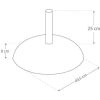 SOPORTE DE PARASOL CEMENTO 25 KG TUBO 4,8 CM 50X34 CM - Image 3