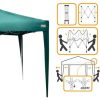 CENADOR PLEGABLE VERDE CON CHIMENEA MAX-AIR 300X300X250 CM - Image 6