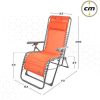 TUMBONA TEXTILENO NARANJA AKTIVE 160X52X76/106CM - Image 3