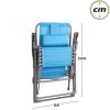 TUMBONA TEXTILENO AZUL CORAL AKTIVE 160X52X76/106CM - Image 2