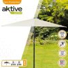 PARASOL DE TERRAZA CUADRADO 270X270 CM CON CHIMENEA Y MÁSTIL DE ALUMINIO 4,8 CM AKTIVE - Image 4