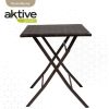 CONJUNTO DE MESA CUADRADA PLEGABLE (60X72 CM) + 2 SILLAS DE RATÁN (44X83,5 CM) AKTIVE - Image 3