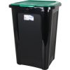 CUBO BASURA COVERLINE 44L NEGRO/TAPA VERDE - Image 5