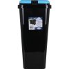 CUBO BASURA RECTANGULAR BIDO 45L NEGRO/AZUL - Image 2