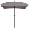Madison Guarda-sol Patmos Luxe retangular 210x140cm cinza-acastanhado
