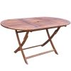 9 pcs conjunto de jantar jardim c/ almofadões acácia maciça - Image 3