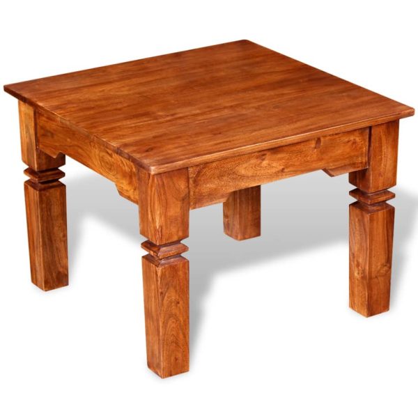 Mesa de centro madeira maciça 60x60x45 cm