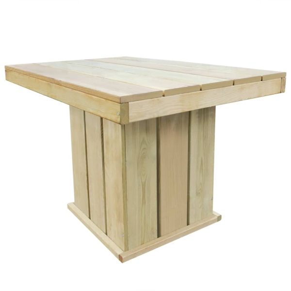 5 pcs conjunto de jantar para exterior pinho impregnado - Image 2