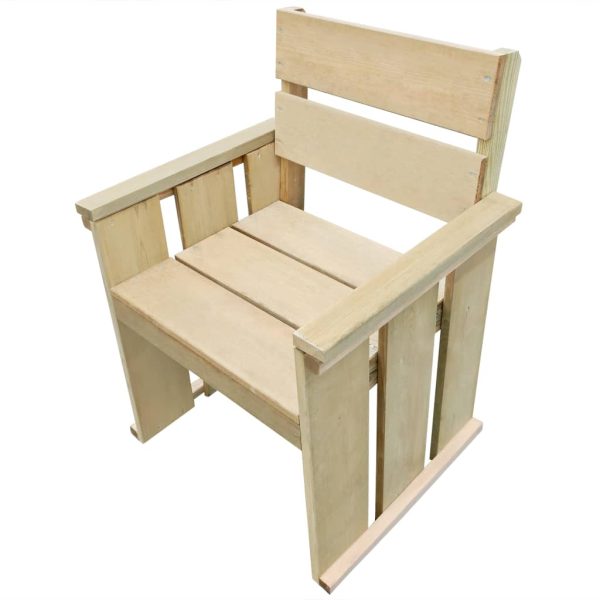 5 pcs conjunto de jantar para exterior pinho impregnado - Image 3