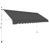 Toldo retrátil manual 350 cm antracite