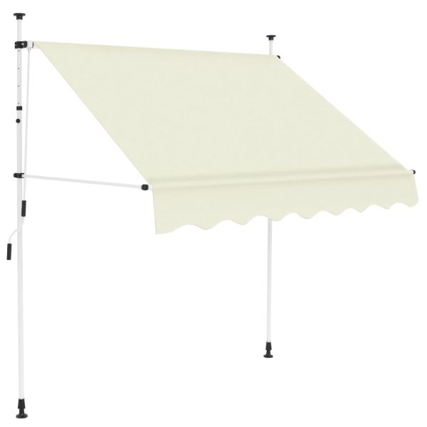 Toldo retrátil manual 200 cm creme