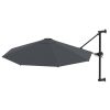 Guarda-sol de parede com mastro de metal 300 cm antracite - Image 2