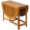 Conjunto de jantar dobrável p/ exterior 5 pcs acácia maciça - Image 3