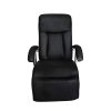 Cadeira de massagens couro artificial preto - Image 2