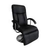 Cadeira de massagens couro artificial preto - Image 3