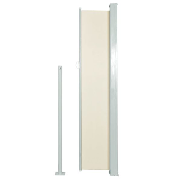 Toldo lateral para pátio/terraço 160 x 300 cm cor creme - Image 2