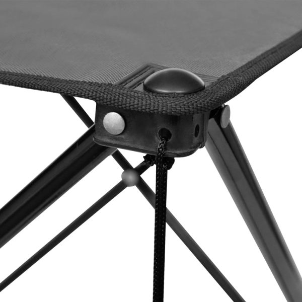 Mesa de campismo dobrável, cinzento - Image 3