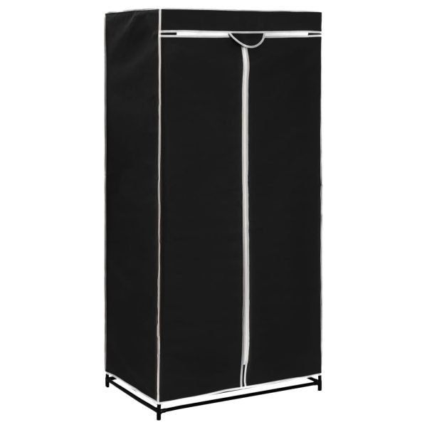 Roupeiros 2 pcs 75x50x160 cm preto - Image 3