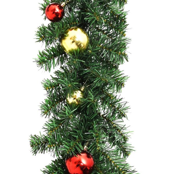 Grinalda de Natal decorada com enfeites 20 m - Image 3