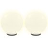 Candeeiros esféricos LED 4 pcs 40 cm PMMA - Image 3