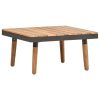 4 pcs conj. lounge jardim c/ almofadões madeira acácia maciça - Image 3