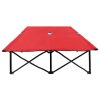 Espreguiçadeira/cama dobrável para 2 pessoas aço vermelho - Image 3