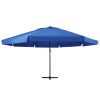 Guarda-sol de jardim com poste alumínio 500 cm azul-ciano - Image 2