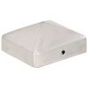 Tampas piramidais postes vedação 6pcs metal galvanizado 71x71mm - Image 3