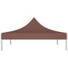 Teto para tenda de festas 2x2 m 270 g/m² castanho - Image 3