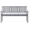 Banco de jardim 3 lugares c/ almofadão 150 cm eucalipto cinza - Image 3