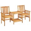 Cadeiras de jardim c/ mesa de centro e almofadões acácia maciça - Image 2