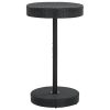 3 pcs conjunto bar de jardim com almofadões vime PE preto - Image 2