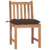Cadeiras de jardim c/ almofadões 2 pcs madeira de teca maciça - Image 2