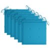 Cadeiras exterior dobráveis c/ almofadões 6 pcs acácia maciça - Image 3