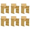 7 pcs conj. de jantar p/ jardim c/ almofadões pinho impregnado - Image 3