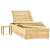 Espreguiçadeira de jardim com mesa e almofadão pinho impregnado - Image 2