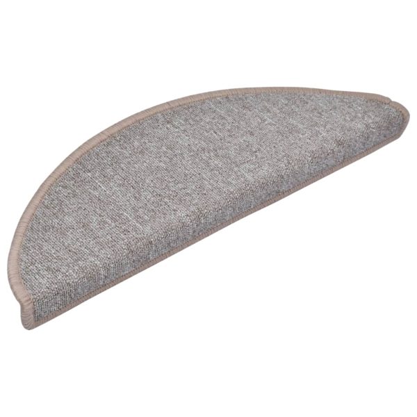 Tapetes de escadas 10 pcs 65x24x4 cm castanho-claro - Image 3