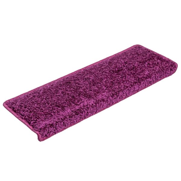 Tapetes de escadas 10 pcs 65x21x4 cm violeta - Image 2
