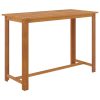 7 pcs conjunto de bar p/ jardim com almofadões castanho - Image 2