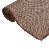 Tapete de tecido plano para exterior 200x280 cm castanho - Image 3