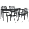 5 pcs conjunto de jantar para jardim aço antracite - Image 3