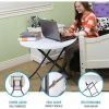 MESA REDONDA PLEGABLE BLANCA LIFETIME D83X73,5 CM - Image 3