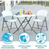 MESA REDONDA PLEGABLE BLANCA LIFETIME D83X73,5 CM - Image 4