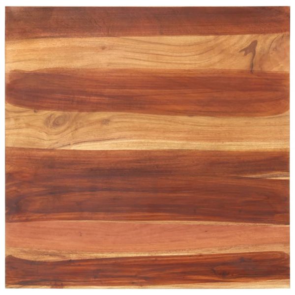 Tampo de mesa madeira de sheesham maciça 15-16 mm 70x70 cm