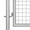 Portão de jardim em aço galvanizado 306x150 cm prateado - Image 3